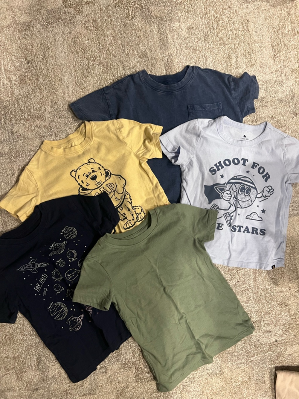 Gap Kids Toddler Boy 4T Bundle Set of 5 T Shirts Graphic